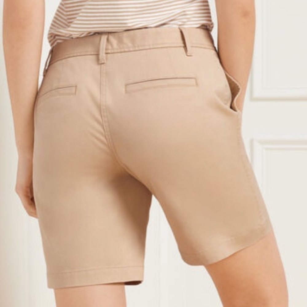 EUC TALBOTS Black Relaxed Chino Shorts Sz 12. No flaws, just too big for me. - Picture 9 of 10